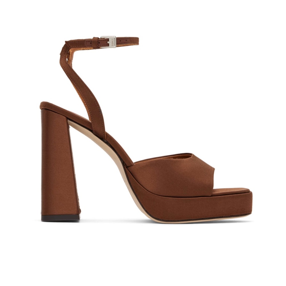 STAUD Solange Heels Satin Clove